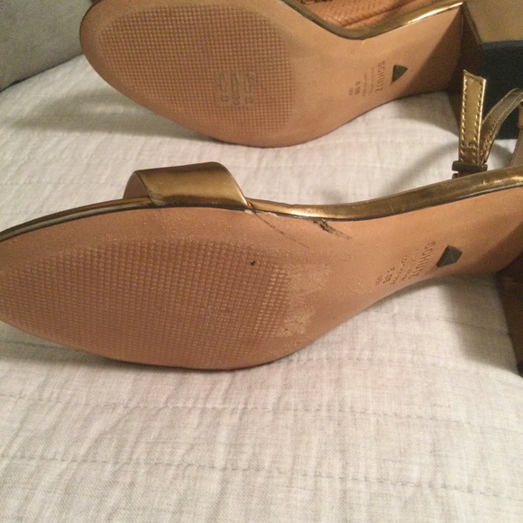 SCHUTZ Chimes bronze Block Heel Sandals 8.5 - Picture 11 of 16